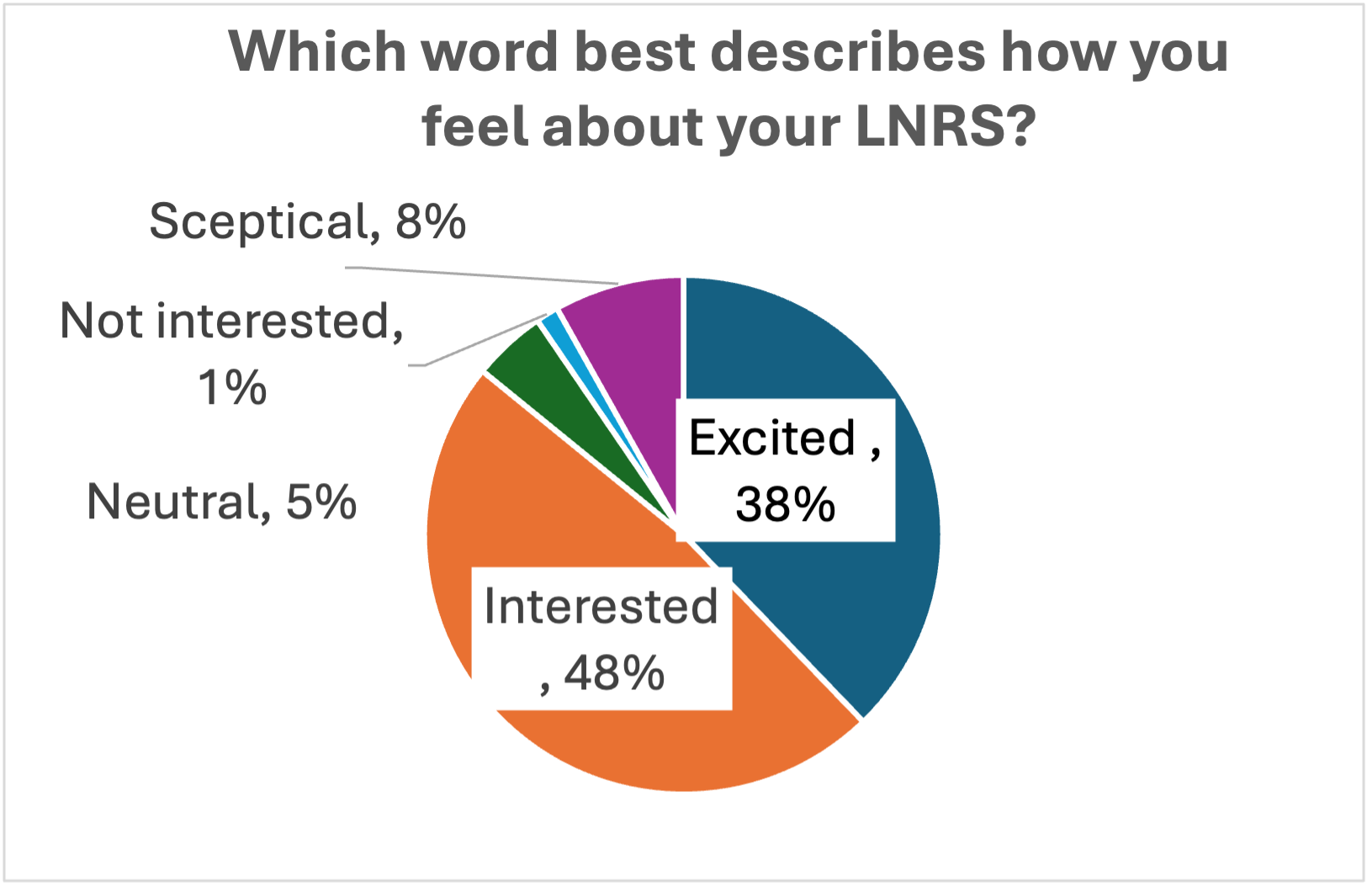 One word.png What one word describes the LNRS pie chart